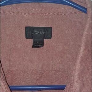 J. Crew Pink Linen-Blend Button Shirt
